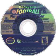Backyard Football back cover for Gamecube